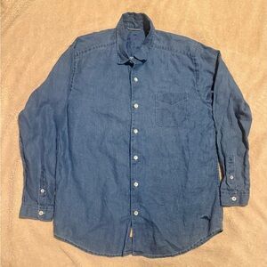 EUC Tommy Bahama Relax 100% Linen Long-Sleeve Button-Down Shirt - men’s large